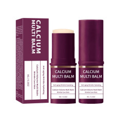 (purple) Collagen Lip Balm Stick Moisturizing Balm Hydrating Skin Care for Eyes Neck Face Portable