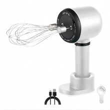 Batidora de mano eléctrica, batidora portátil inalámbrica con 3 velocidades recargables para hornear, leche y crema.