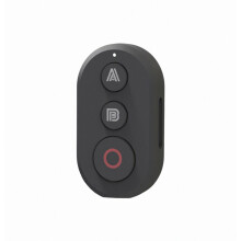 Telecomando wireless con cinturino da polso, attivazione con un solo tasto, compatibile con action camera, compatto e facile da usare.