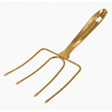 Stainless Steel Turkey Lifting Fork for BBQ and Roasting, Heavy Duty Meat Lifter with Wide-Spaced Teeth for Secure Grip