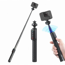 Bata Selfie Uiscedhíonach 10m le Cianrialtán, Láimhseáil Cóimhiotal Alúmanaim Insínte 100cm le haghaidh Grianghrafadóireacht Faoi Uisce