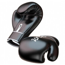 PU-bokshandschoenen voor training op de bokszak, duurzaam zwart PU-leer, verkrijgbaar in 8 oz en 10 oz.