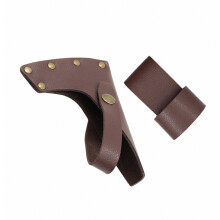 Leather Hatchet Sheath with Belt Loop, Durable Axe Blade Cover for Camping and Wood Cutting