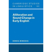 Alliteration Sound Change in by Donka Minkova Paperback Book