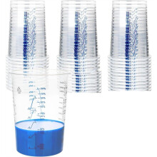 Pacote com 50 Copos Plásticos para Mistura de Tinta, 20 Oz (600 Ml), Copos Descartáveis para Medição de Líquidos, Perfeitos para Resina Epóxi e