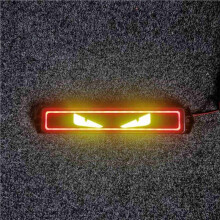 Devil'S Eye Logo Light Medium Mesh Light Automodificatie Gepersonaliseerde Decoratieve Strip LED Lichtgevende Decoratie B