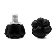 2Pcs Roller Skates Toe Stops Plugs Rubber Brake Block Stoppers 82A Toe Stops Replacement Skate Accessories Black
