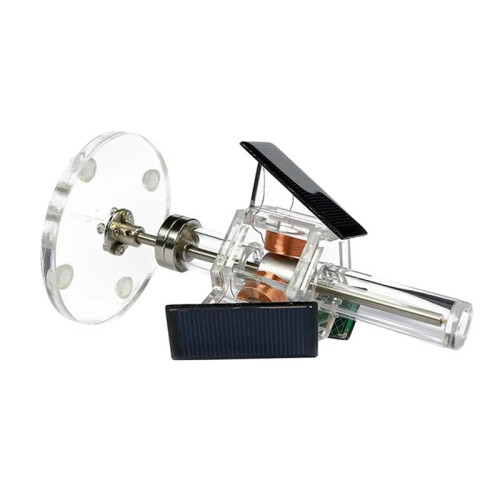 Magnetic Levitation Solar Motor Three-Sided Vertical Brushless Motor DIY Scientific Experiment Teaching Model