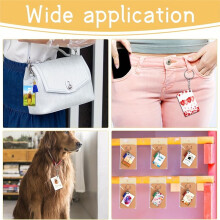 Sublimation Luggage Tag Blanks, Double Sided Suitcase Label Tag Blank Travel Bag Tags with Strap for DIY Design Work