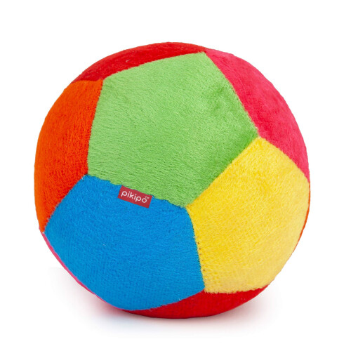 Pikipo Multicolor Stuffed Soft Ball With Rattle Sound (Medium 15Cm)