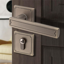 New Chinese Style Door Lock, Wooden Door Handle, Split Silent Interior, Household, Bedroom, Retro Handle Lock A