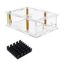Voor ESP32-P4 Ontwikkelbord, Acryl Behuizing met Koellichaam voor JC-ESP32P4-M3, Transparante Beschermhoes