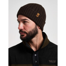 JACK PYKE Merino Wool Beanie Bob Hat Brown