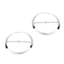 Chrome Speaker Trim Rings Grill Cover for Tri Glide Ultra FLHTCUTG 2014+