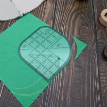 Gebogen Hoeksnijder Quiltliniaal, Naailiniaal, Sjablonen voor Patchworkquilts van Acryl