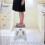 Foldable Step Stool,12.9" Tall  to 300 Lb Sturdy Plastic Folding Step Stool, Portable Small, Compact Folding Stool 5