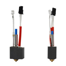 Kit Hot End da 2 Set per Kingroon KP3S V1 24V 60W 0,4 mm Ugello In Ottone Termistore Riscaldatore Gola Kit Hotend