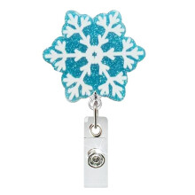 Christmas Badge Reel Badge Holder, for Nurse Teacher Doctor Women Men Office Stuffer Ornament Gifts