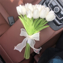 Artificial Tulip Flowers, Bouquet, 15 Artificial Tulip Flowers, Valentine'S Day Gift B