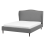 Beliani Bed Fabric COLMAR 140 x 200 cm (EU Double) Grey 1