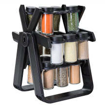 Estante Giratorio Almacenamiento para el Hogar, Juego Especieros Vidrio Giratorio, Estante Almacenamiento Cocina, Estante para Almacenar Especias,