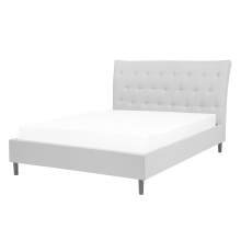 Bed Fabric SAVERNE 140 x 200 cm (EU Double) Light Grey