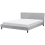 Beliani Bed Fabric FITOU 180 x 200 cm (EU Super King) Light Grey 1