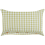Beliani Throw Cushion TALYA 40 x 60 cm Olive Green Checked 1