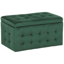 Storage Ottoman MICHIGAN Velvet Dark Green