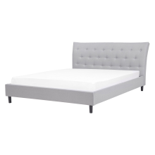 Bed Fabric SAVERNE 160 x 200 cm (EU King Size) Light Grey