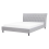 Beliani Bed Fabric SAVERNE 160 x 200 cm (EU King Size) Light Grey 1