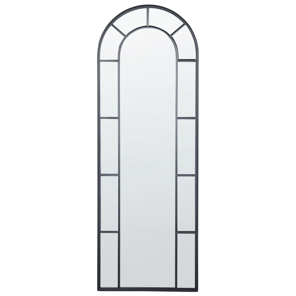 Photos - Wall Mirror Beliani CROSSES 60 cm 170 cm Metal Black