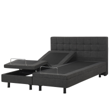 Adjustable Bed Fabric DUKE 160 x 200 cm (EU King Size) Dark Grey