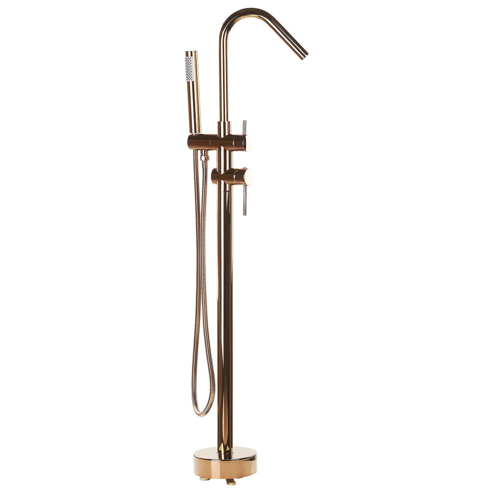 Beliani Freestanding Bathtub Faucet Victoria Copper