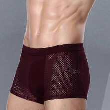 (XL, red) Box Hero Bamboo Boxer Briefs 4 Pack Men's Shorts All-Day Comfort