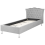 Beliani Bed Fabric METZ 90 x 200 cm (EU Single) Light Grey 5