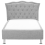 Beliani Bed Fabric METZ 90 x 200 cm (EU Single) Light Grey 6