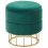 Beliani Storage Pouffe ELGIN Velvet Dark Green 1