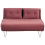 Beliani Sofa Bed 2 Seater VESTFOLD Velvet Pink 1