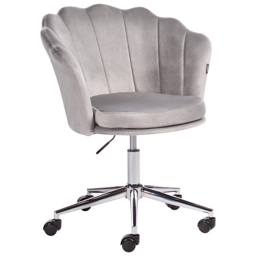 Beliani Desk Chair MONTICELLO Velvet Grey