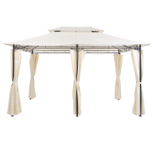 Gazebo COLOS 400 cm 300 cm Metal Beige