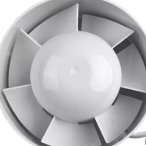 Exaustor de 6 Polegadas e 150 mm em Linha, Ventilador de Baixo Ruído, Ventilador de Banheiro e Cozinha, Volume de Vento 1