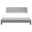 Beliani Bed Fabric FITOU 160 x 200 cm (EU King Size) Light Grey 5