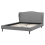 Beliani Bed Fabric COLMAR 160 x 200 cm (EU King Size) Grey 5