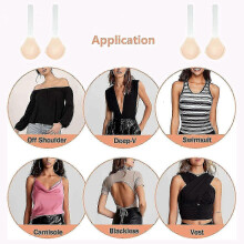 (A) Invisible Bra for Large Breast, Conceal Lift Bra, Adhesive Lift Invisible Shoulder Strap