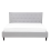 Beliani Bed Fabric SAVERNE 140 x 200 cm (EU Double) Light Grey 4