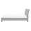 Beliani Bed Fabric SAVERNE 140 x 200 cm (EU Double) Light Grey 5