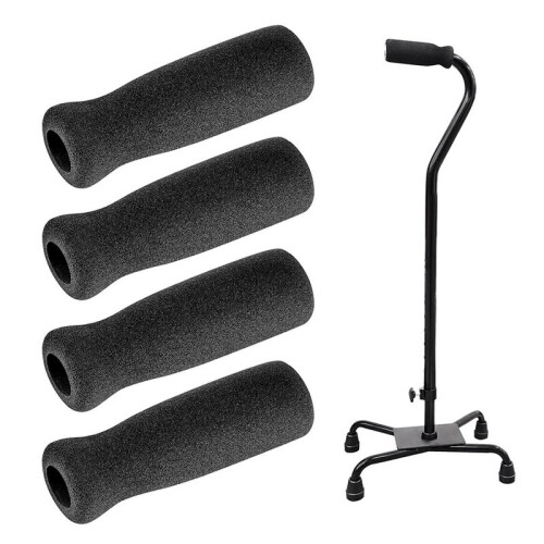 Foam Cane Handle Grip Replacement Offset Walking Hand Foam Handle for Bicycle Handlebars Walking Cane 4pcs 2