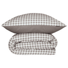 Schiesser Bettwäscheset Vichy - Renforcé - 2-teilig - 135 x 200 cm - Grau