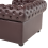 Beliani Armchair CHESTERFIELD Leather Brown 8